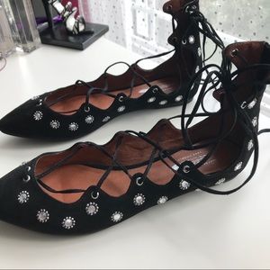 Jeffrey Campbell for Free People lace up flats